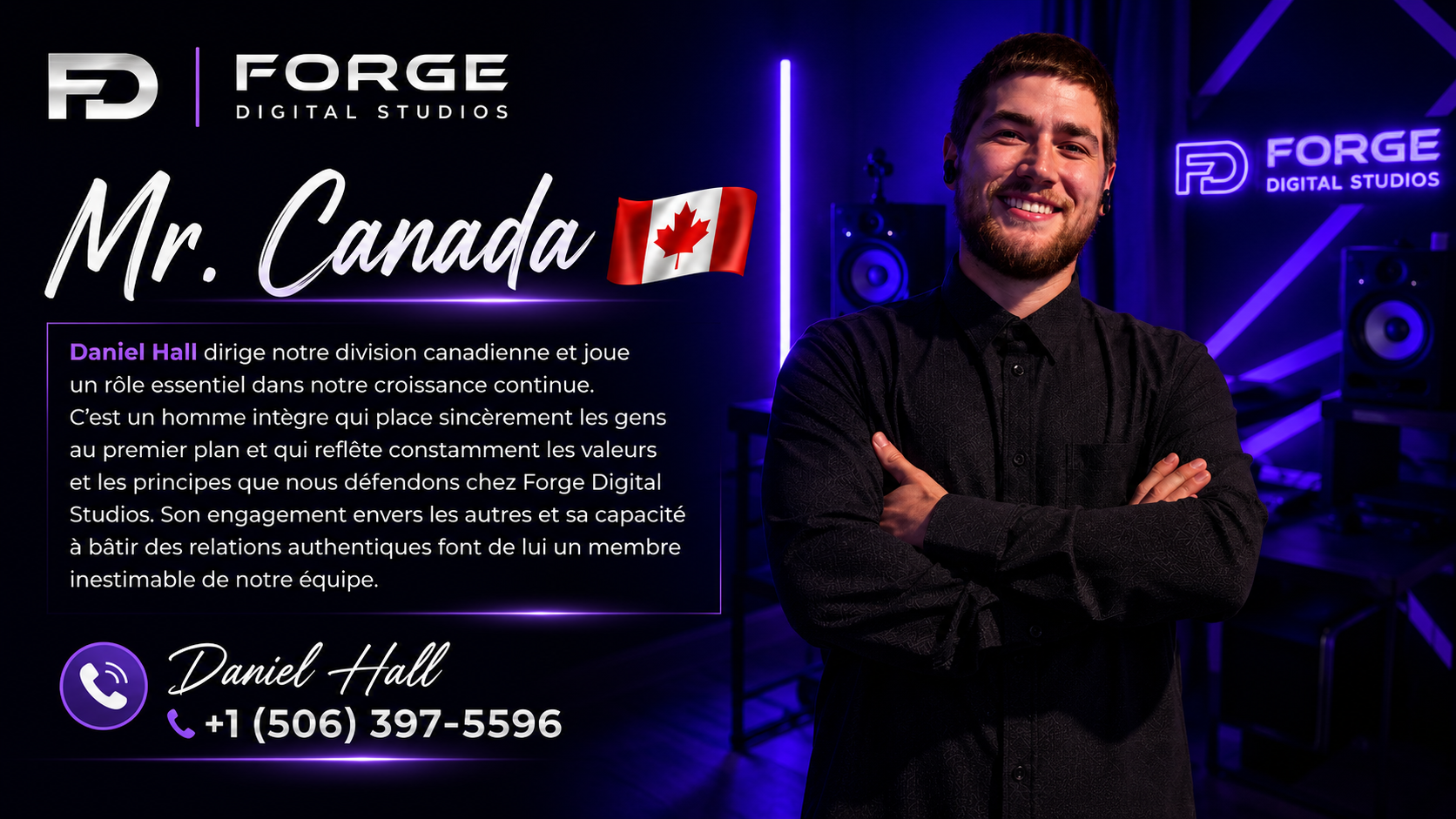 Daniel Hall, head of Forge Digital Studios Canada